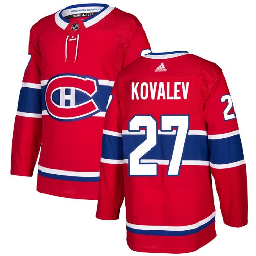 Adidas Men Montreal Canadiens 27 Alexei Kovalev Red Home Authentic Stitched NHL Jersey
